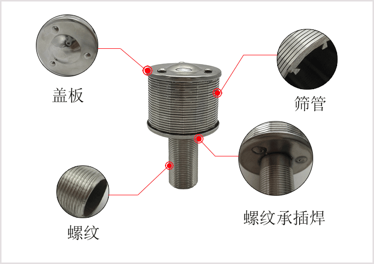 短柄楔形絲不銹鋼水帽細節(jié)圖